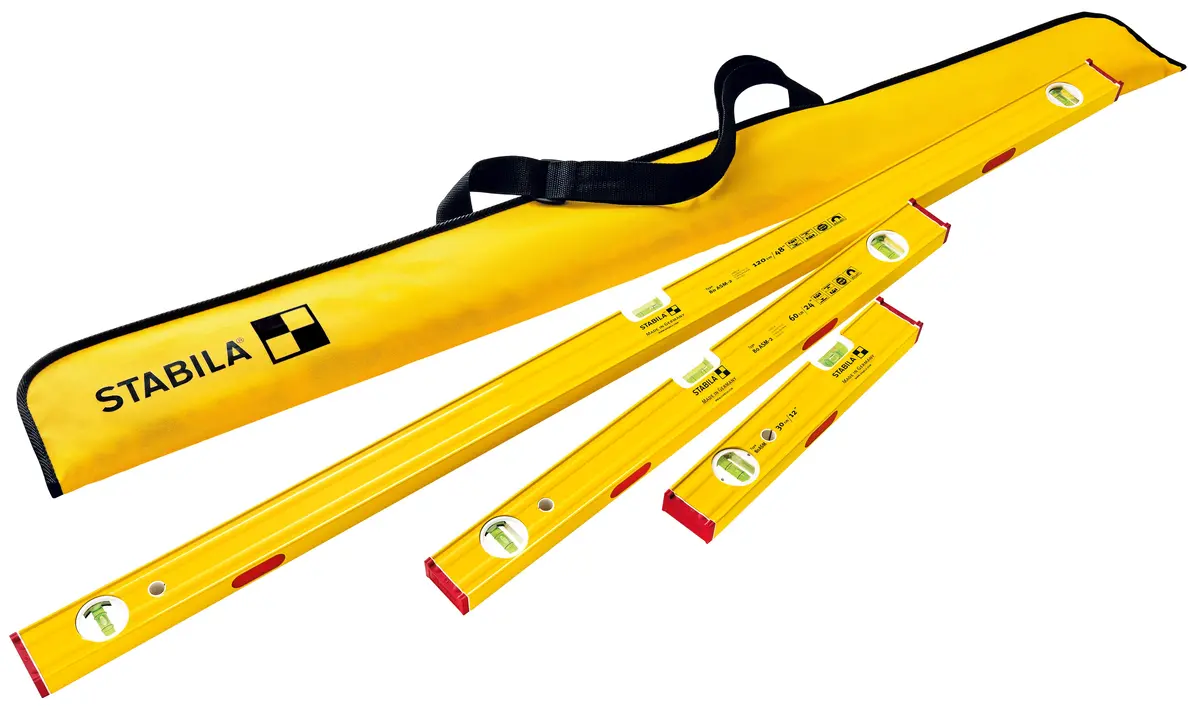 Stabila 29940 Proset Magnetic Level Set 48", 24" & 12" W/ Carrying Case 1