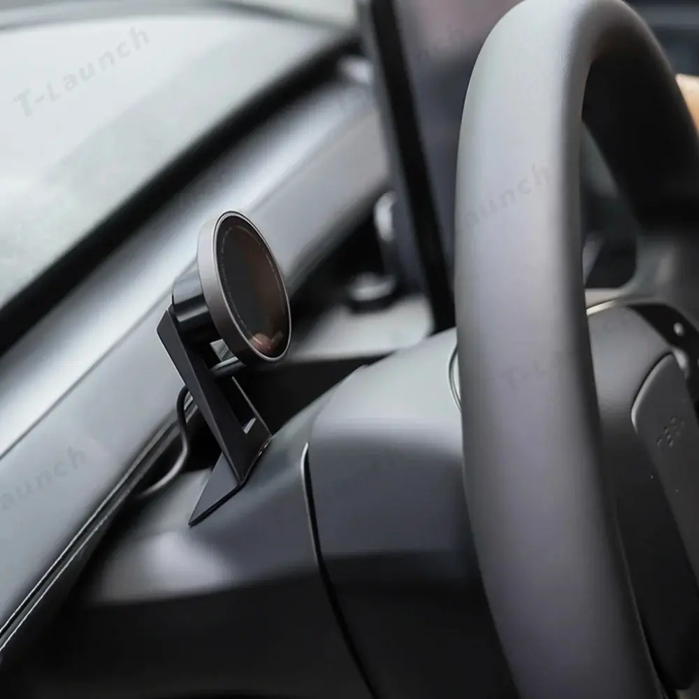 Dashboard Steering Wheel Phone Holder Magnetic Magsafe Wireless Charging Phone Holder For Tesla Model 3 / Y (2017-2025) 8