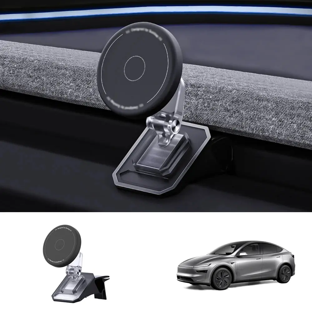 Magnetic Silicone Phone Holder For Tesla Model Y Juniper 2025+ / Model 3 Highland 2024+ 1