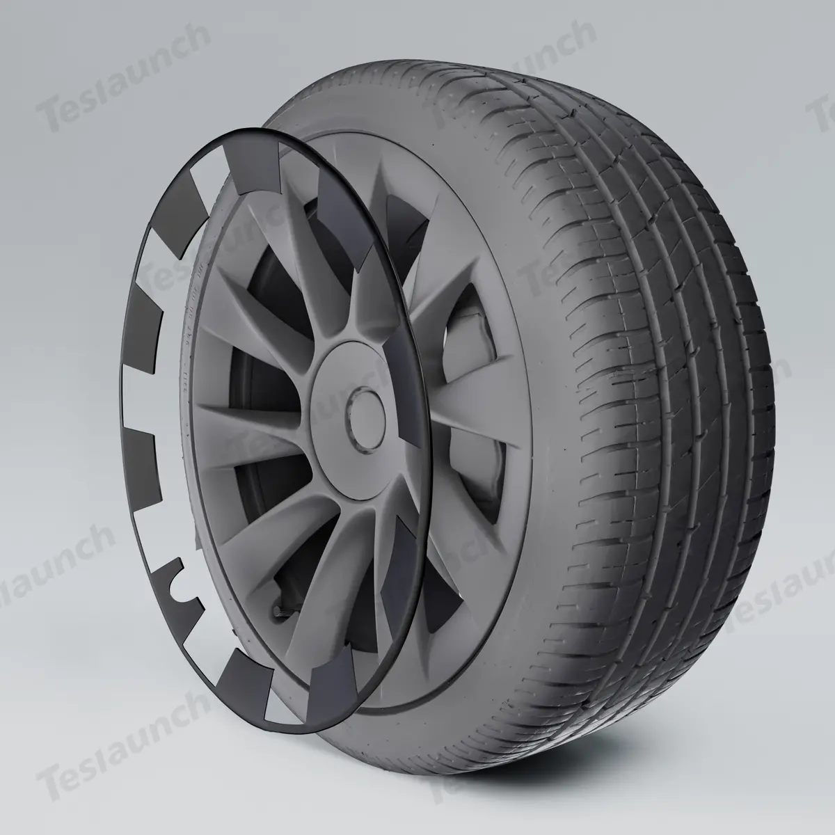 20'' Induction Wheels All-In-One Rim Protector For Tesla Model Y Replacement (1 Pc) 1