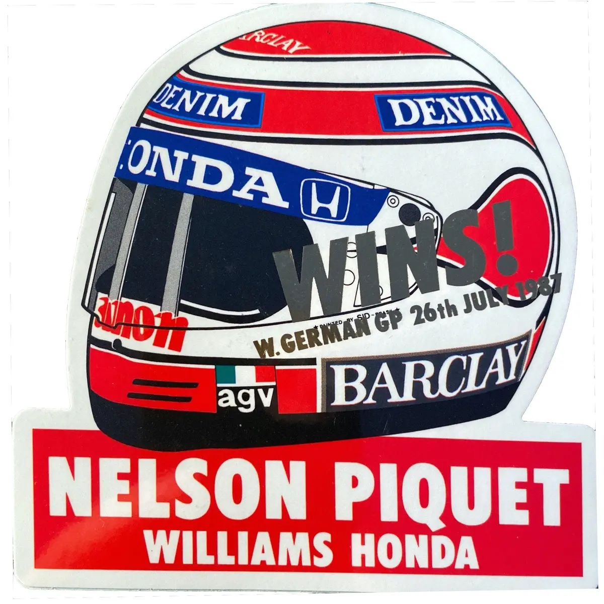 Honda Driver - Piquet 1987 - Wins German Gp 1