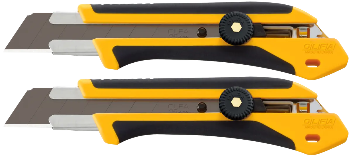 Olfa Ratchet Lock Utility Knife 25Mm 2 Pack 1