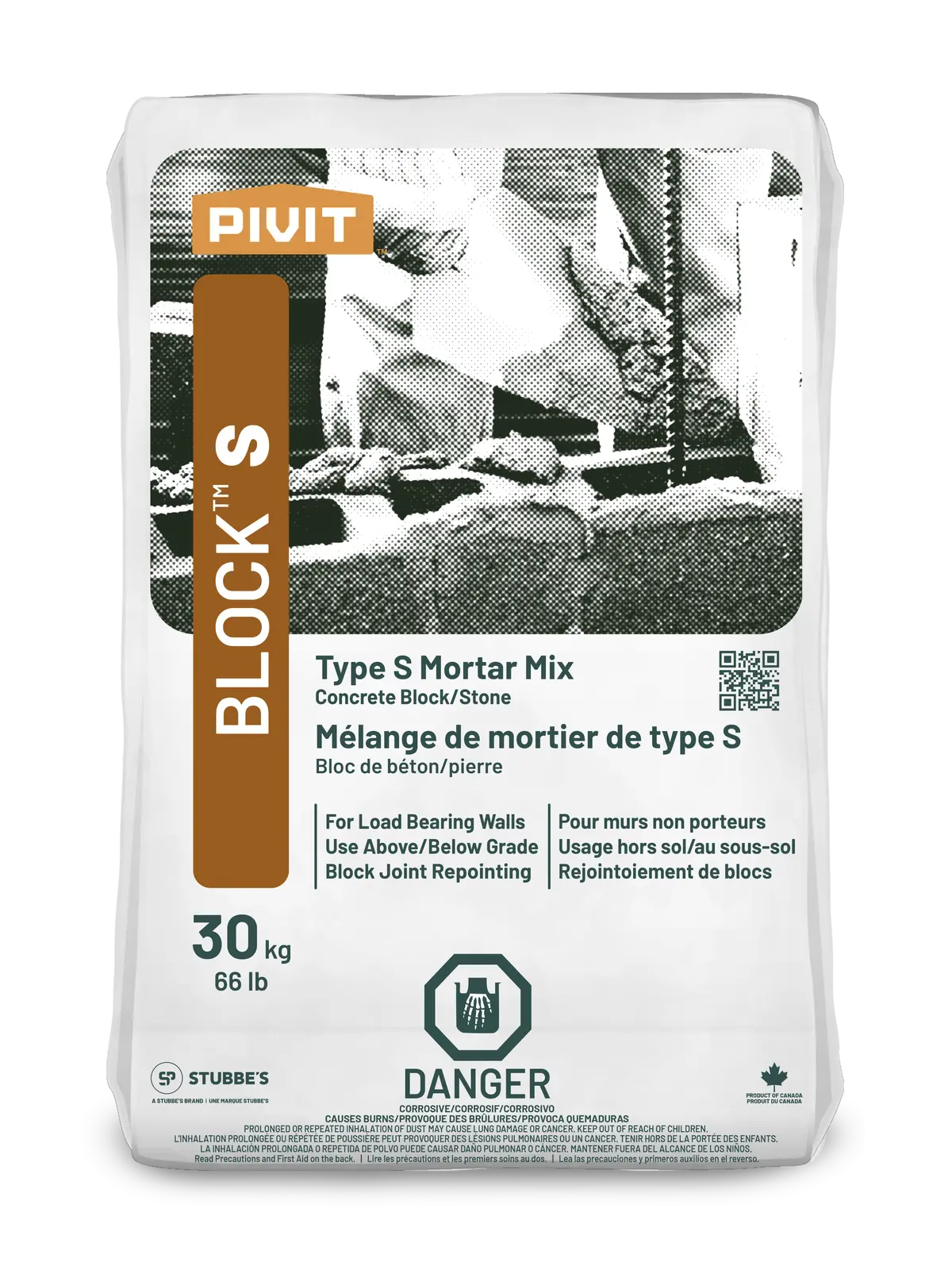 Pivit Block S 30 Kg. Type S Mortar Mix 1