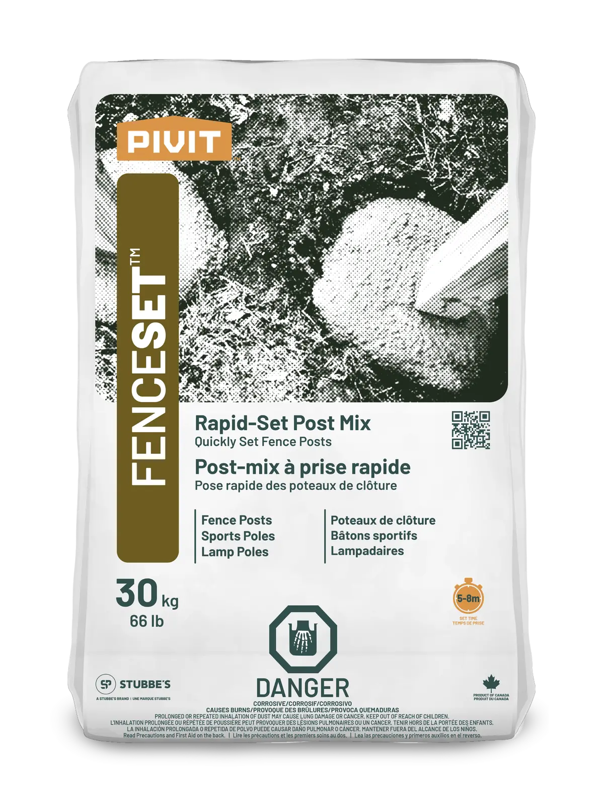 Pivit Fenceset 30 Kg. Rapid Set Post Mix 1