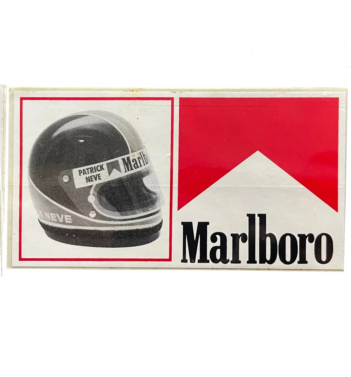 Marlboro-World-Championship-Team-Driver-Sticker- Patrick Neve - Be 1