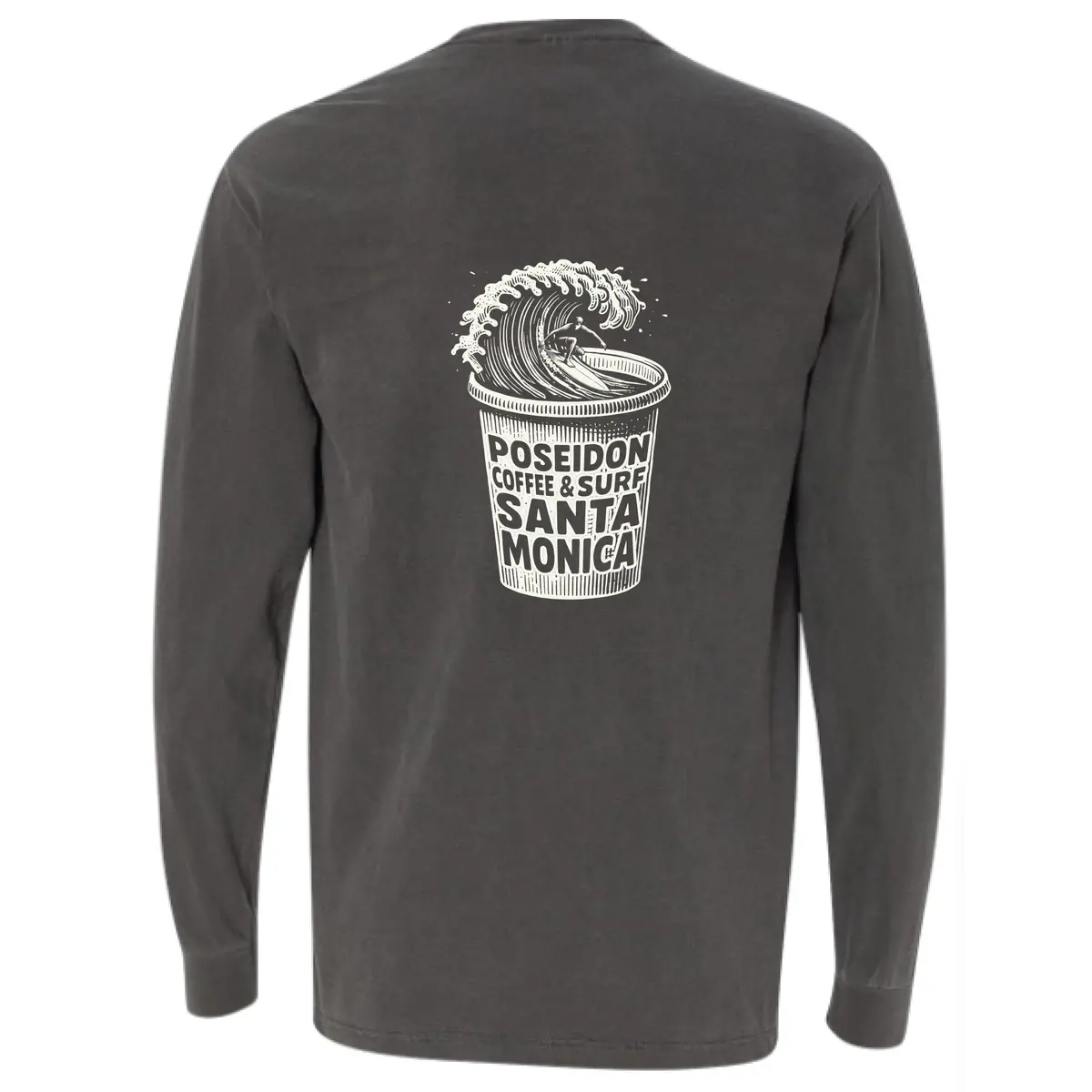 Poseidon Coffee And Surf Long Sleeve - Pepper Grey 1