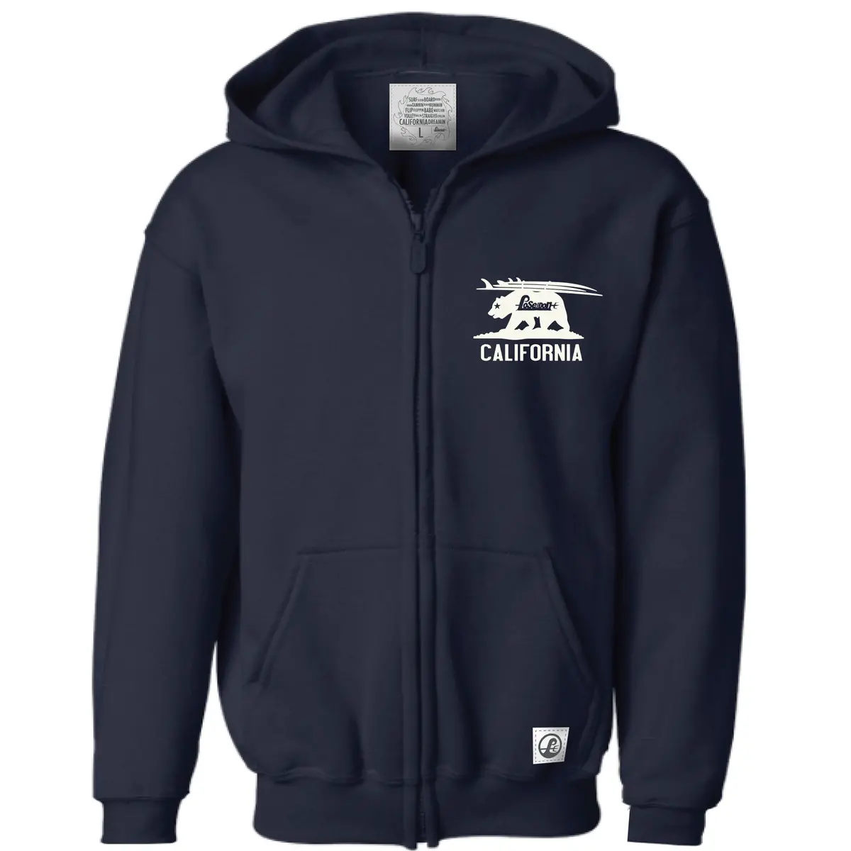 Poseidon Kids California Surf Trip Hoodie - Navy 1