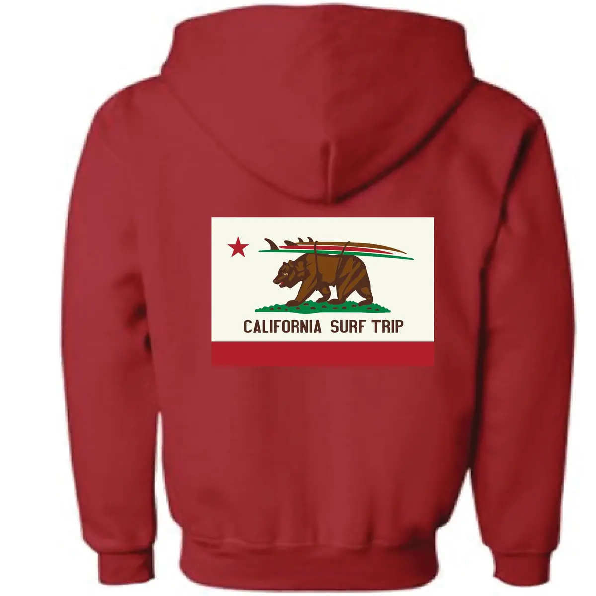 Poseidon Kids California Surf Trip Hoodie - Red 2