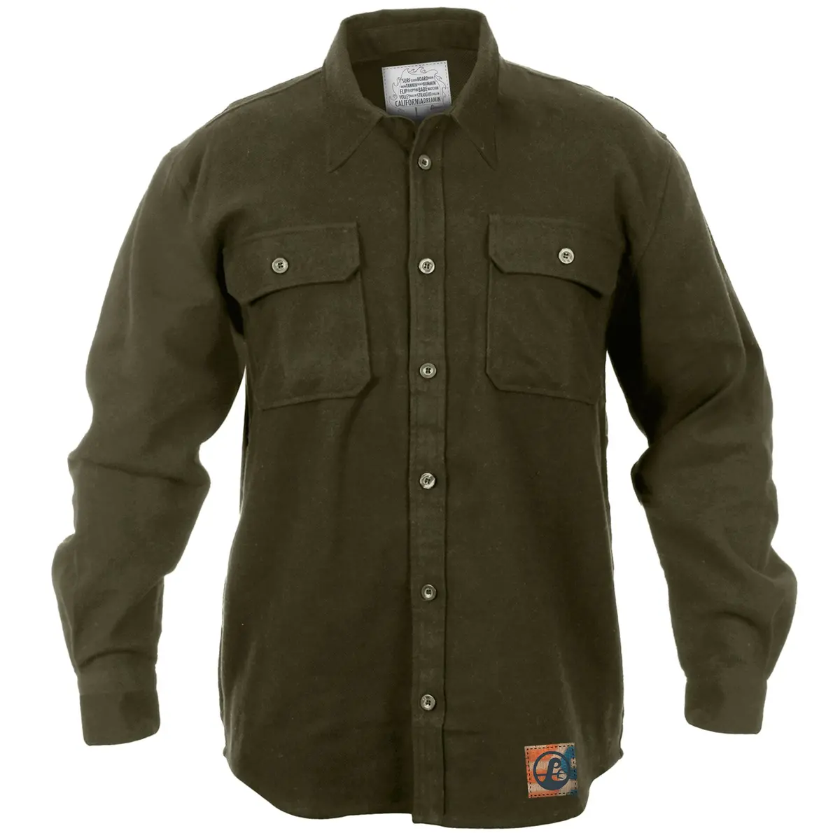 Poseidon Mountain Flannel - Army 1
