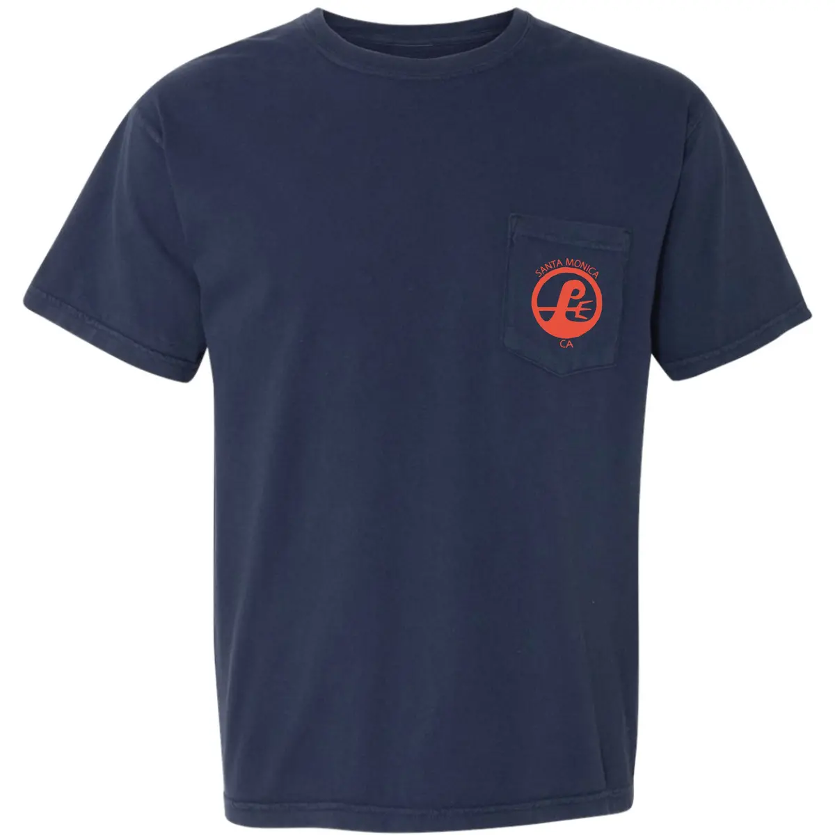 Poseidon Surf Shop Classic Pocket Tee - True Navy 1