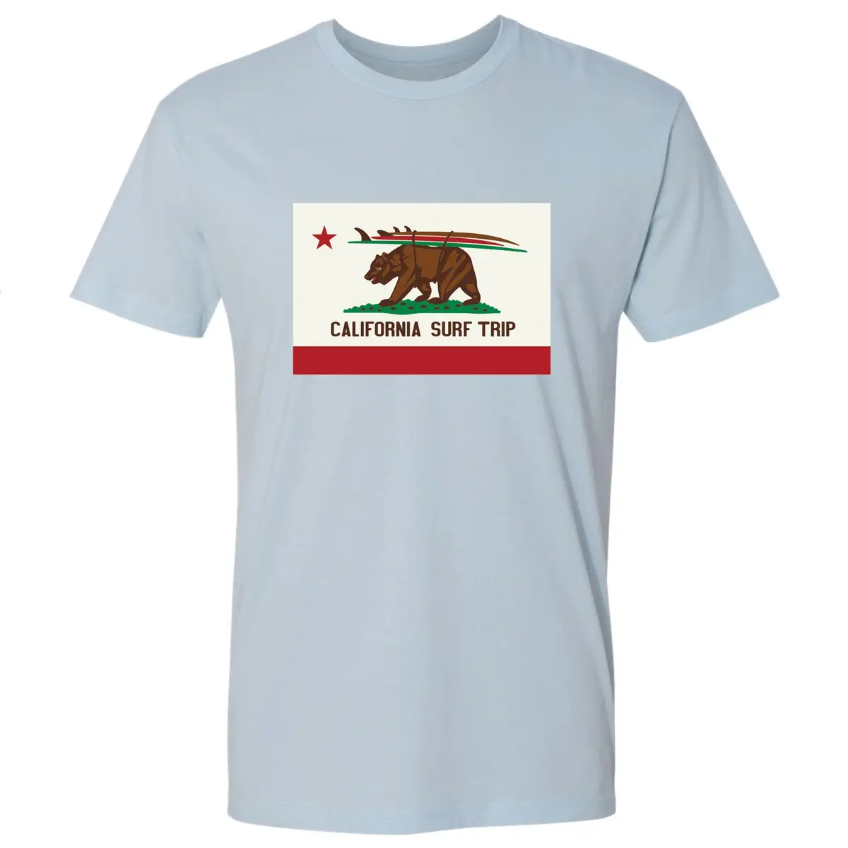 Poseidon California Surf Trip Tee - Light Blue 1