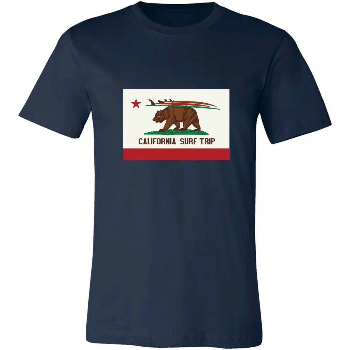 Poseidon California Surf Trip Tee - Midnight Navy 1