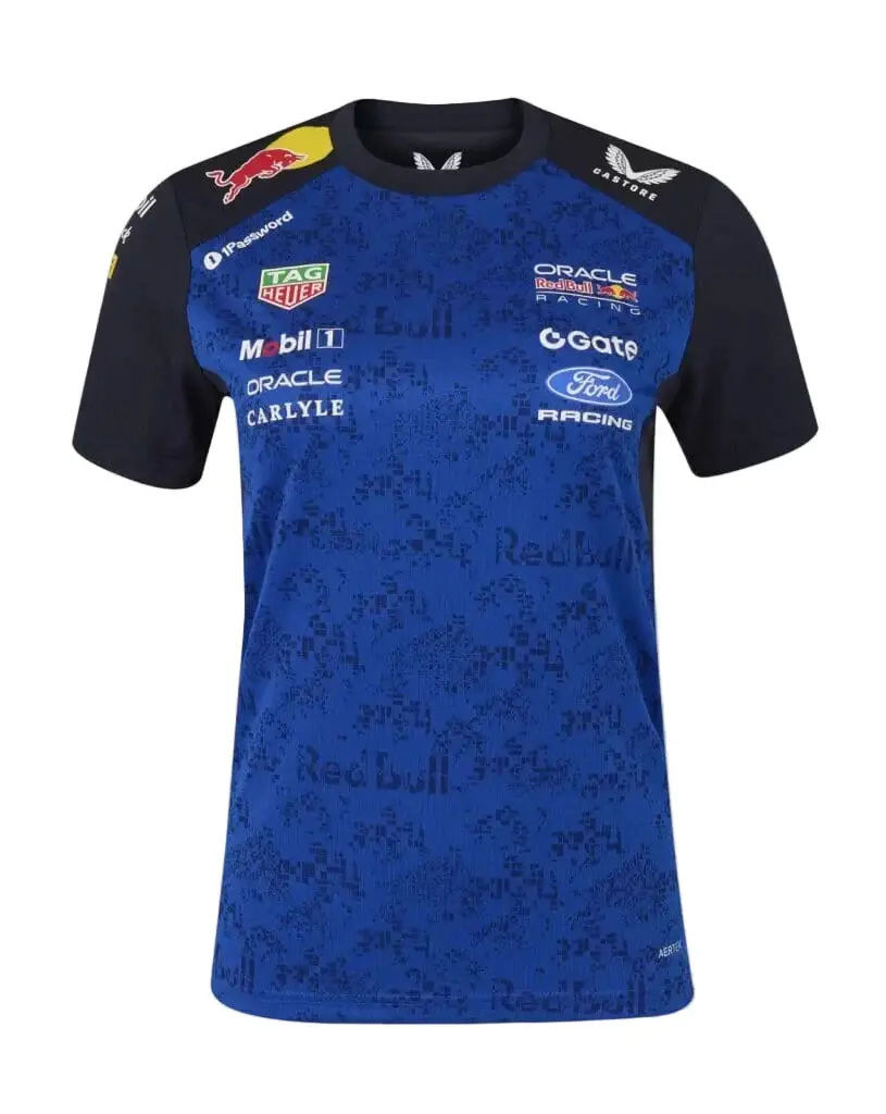 Red Bull Racing F1 Team Ladies Tee Shirt 2026 Navy 1