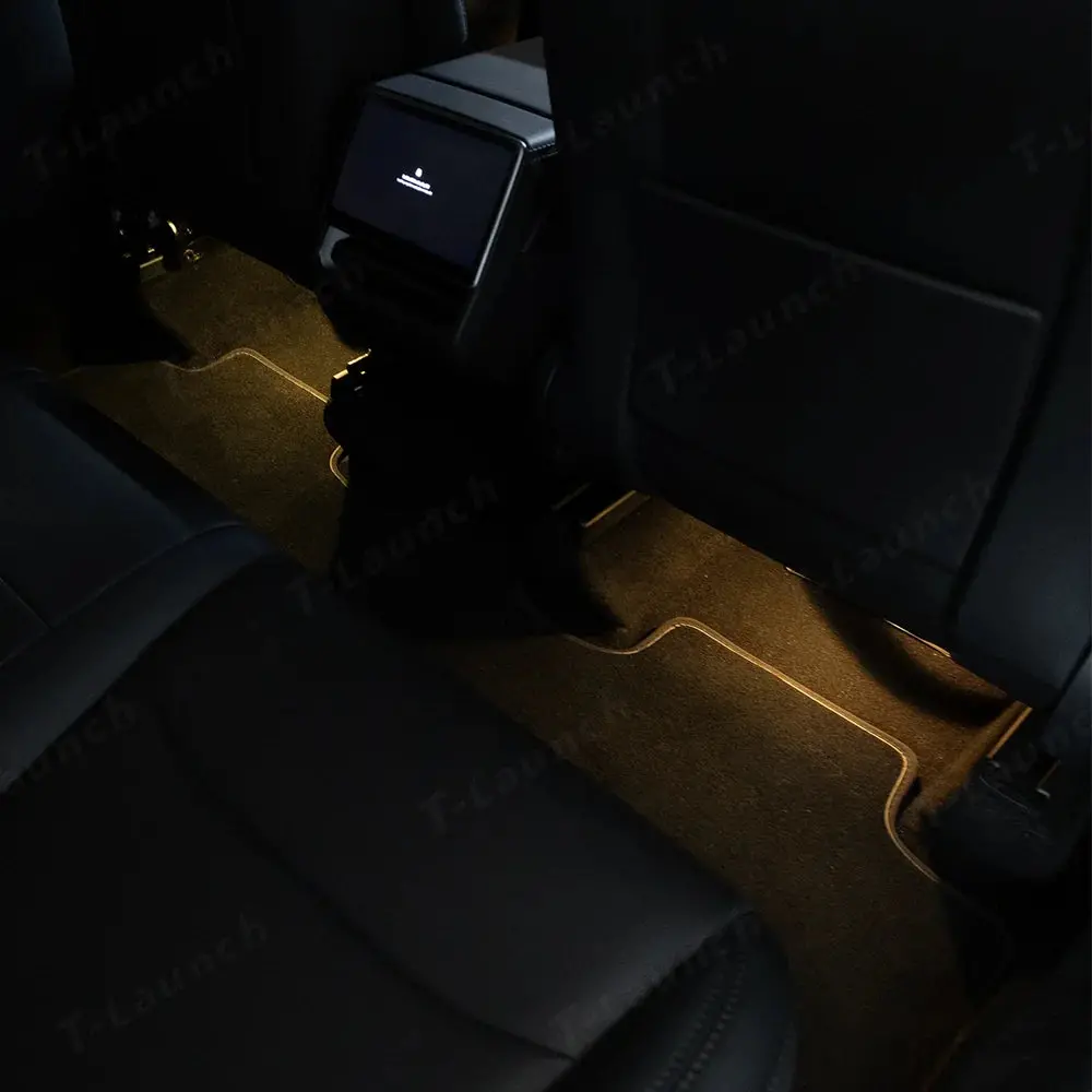 Interior Rgb Ambient Lighting Kit For Tesla Model Y Juniper / Model 3 Highland 10