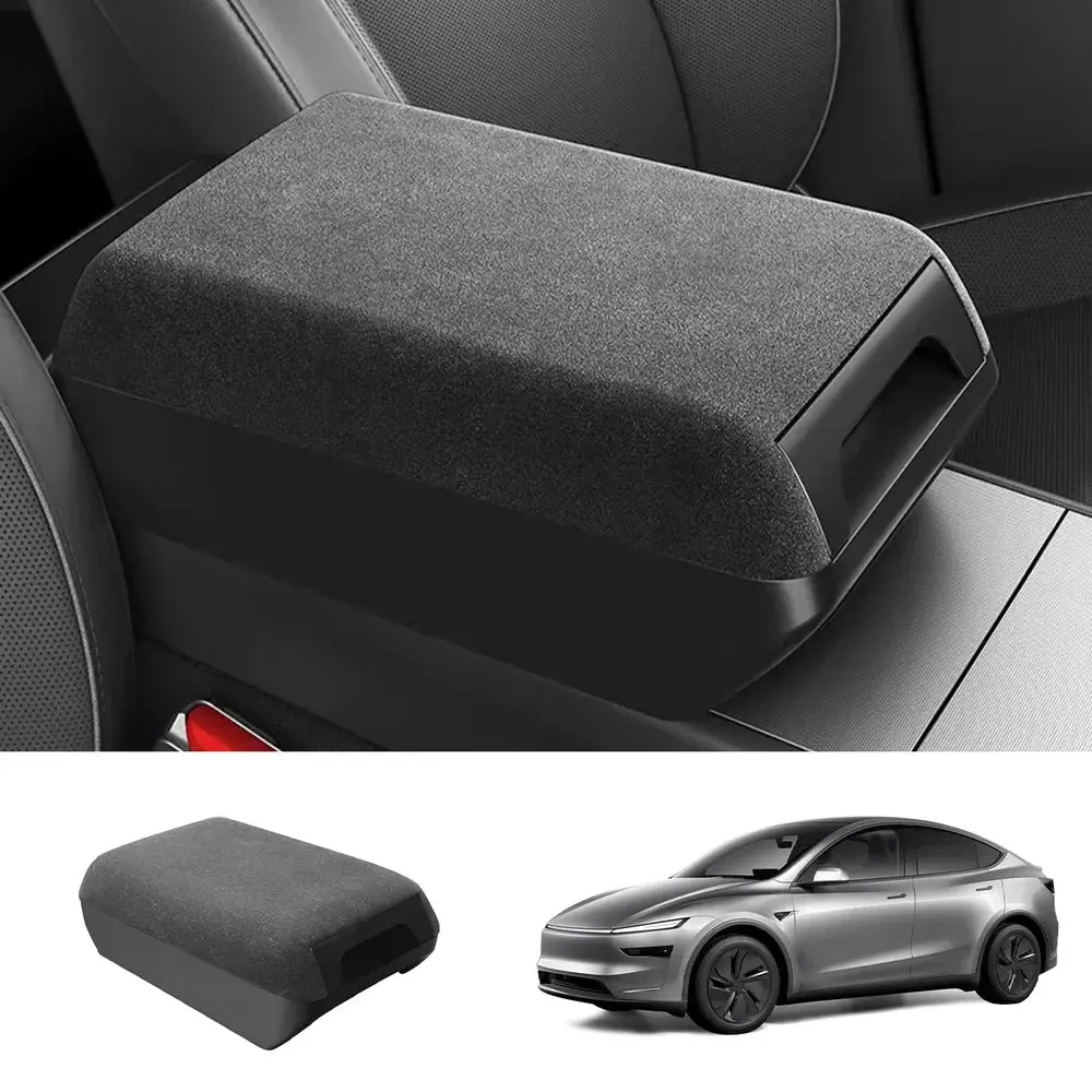 Raised Armrest Cover With Hidden Storage For Tesla Model 3 Highland 2024+ / Model Y Juniper 2025+ 1