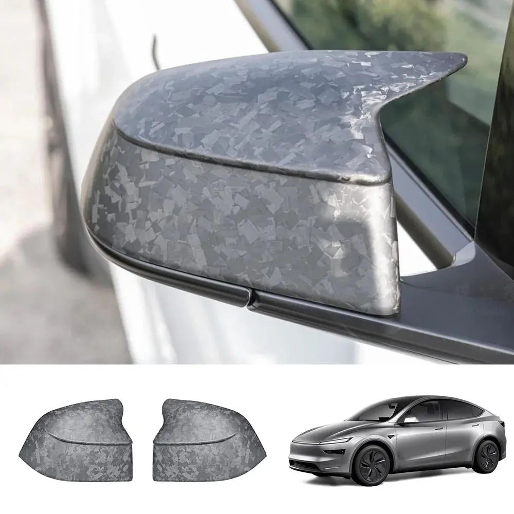 [Real Carbon Fiber] Gt-Style Side Mirror Cover Caps For Tesla Model Y Juniper 2025+ 3