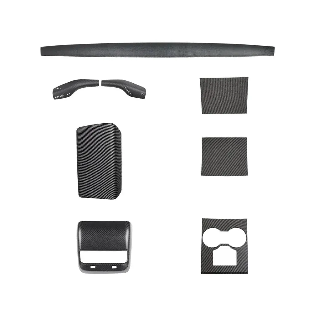 Real Carbon Fiber Interior Mods Wrap Kit For Tesla Model 3 / Y 12