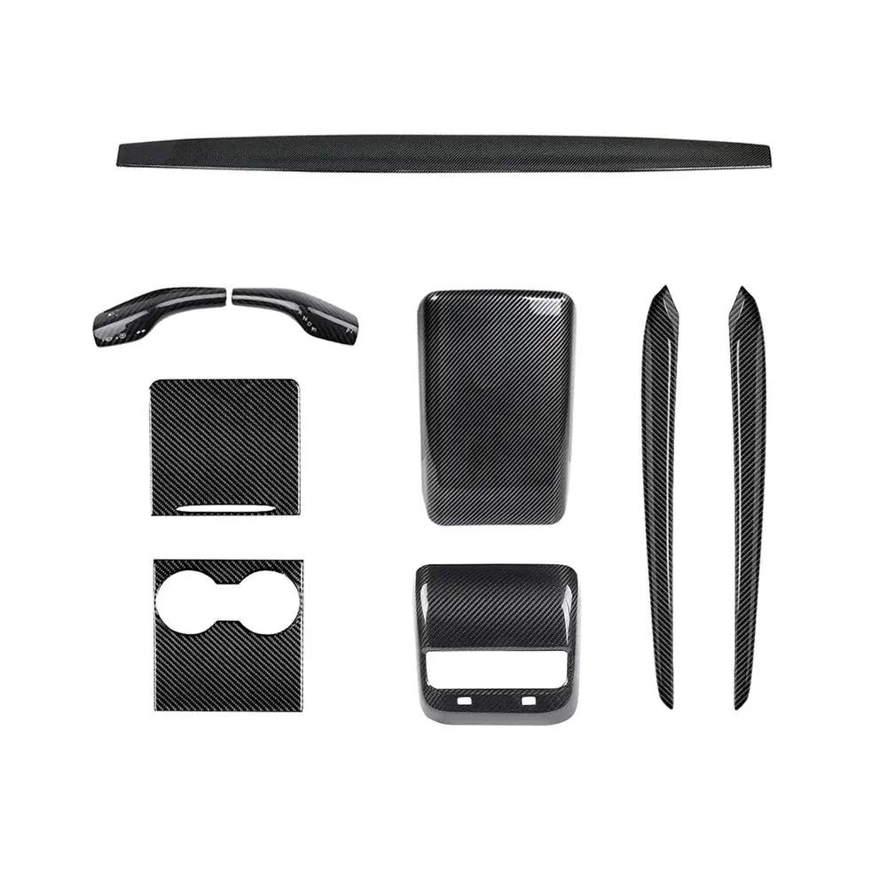 Real Carbon Fiber Interior Mods Wrap Kit For Tesla Model 3 / Y 17