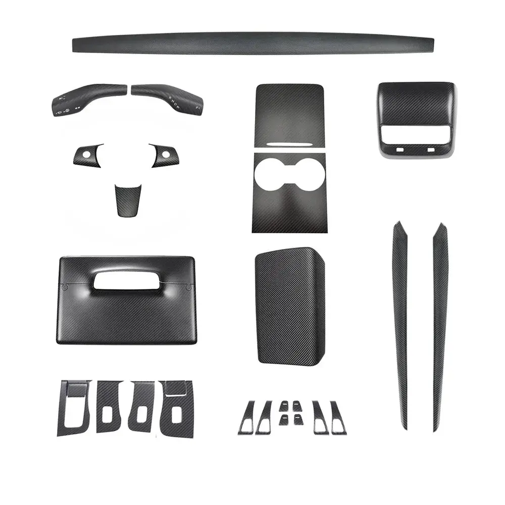 Real Carbon Fiber Interior Mods Wrap Kit For Tesla Model 3 / Y 21