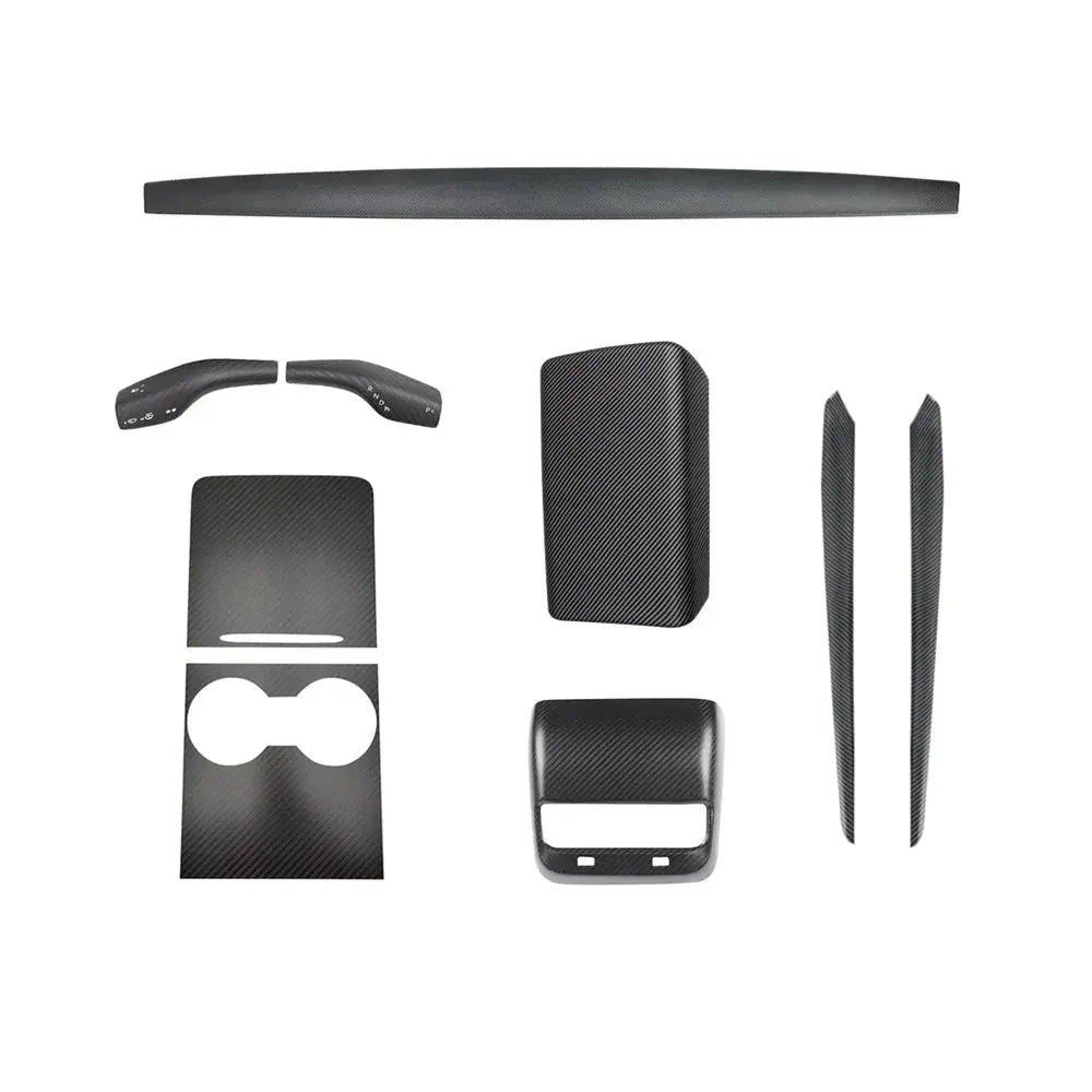 Real Carbon Fiber Interior Mods Wrap Kit For Tesla Model 3 / Y 22
