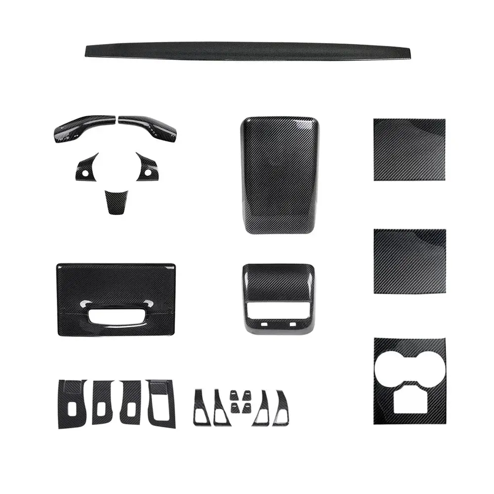 Real Carbon Fiber Interior Mods Wrap Kit For Tesla Model 3 / Y 25