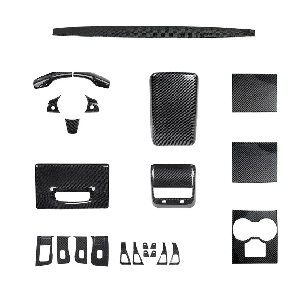 Real Carbon Fiber Interior Mods Wrap Kit For Tesla Model 3 / Y 26