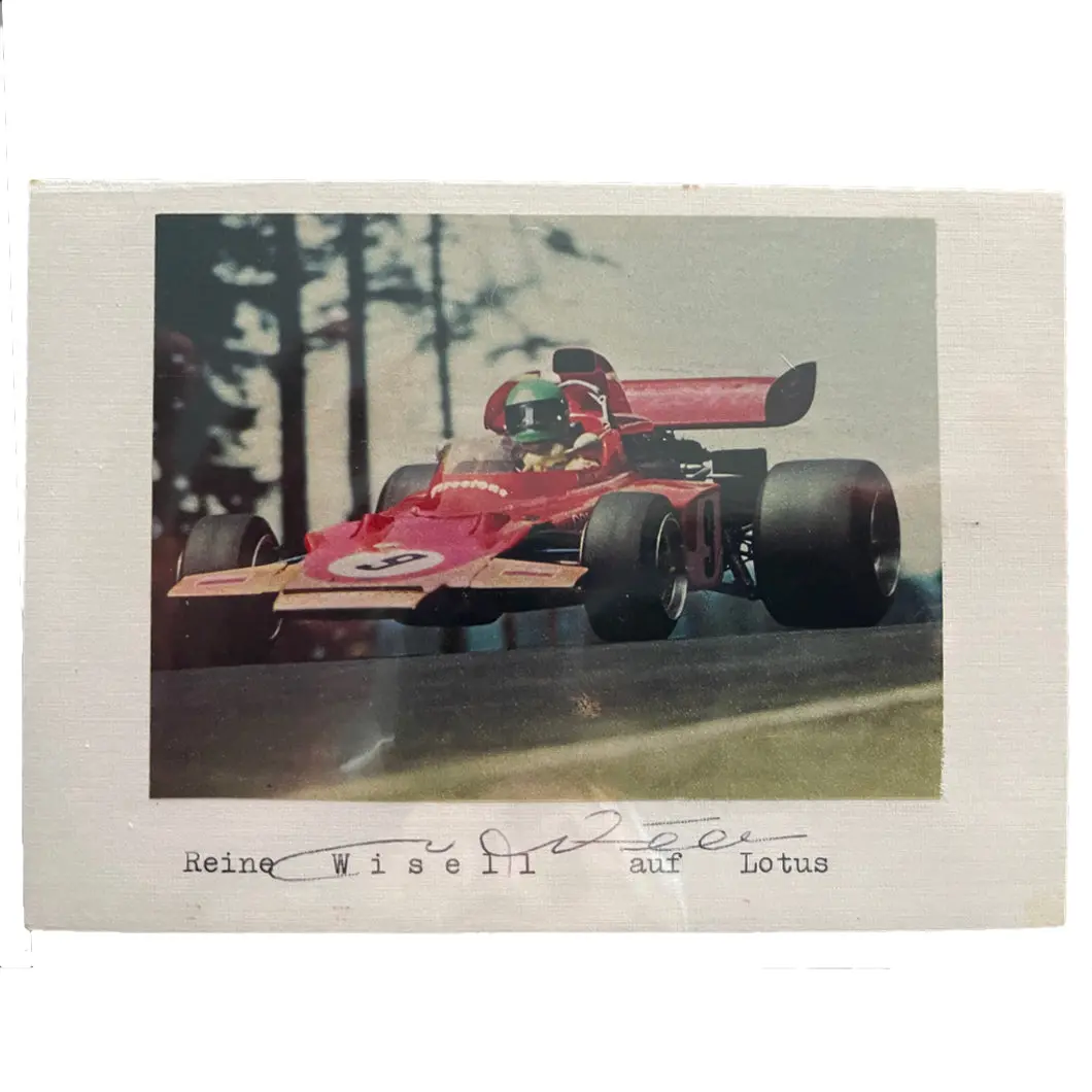 Lotus 72 Reine Wisell Autograph 1