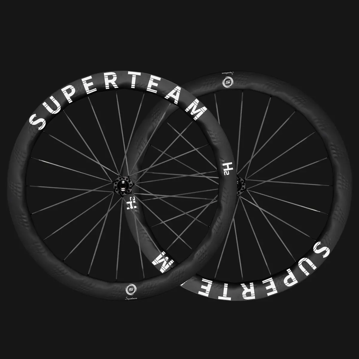 S-All Carbon Ultra H2 D30-50 Disc Brake White Decals 2
