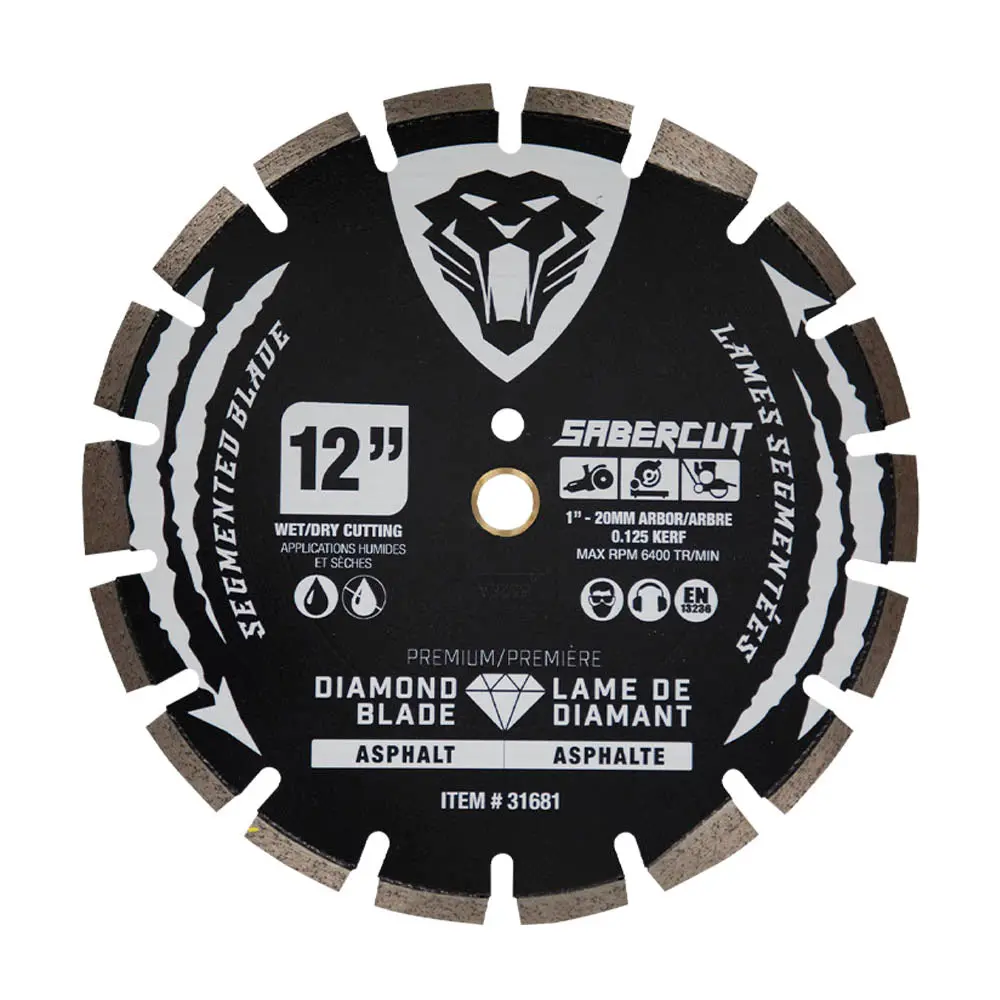 Sabercut 12 In. Asphalt & Block Segmented Diamond Blade 1