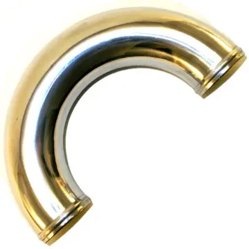 1' Mandrel Bent Aluminum 180° Bend, 4.0" 1