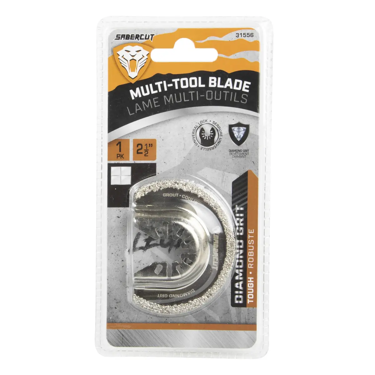 Sabercut 2-1/2In Multi-Tool Diamond Grit Seg Grout Blade 2