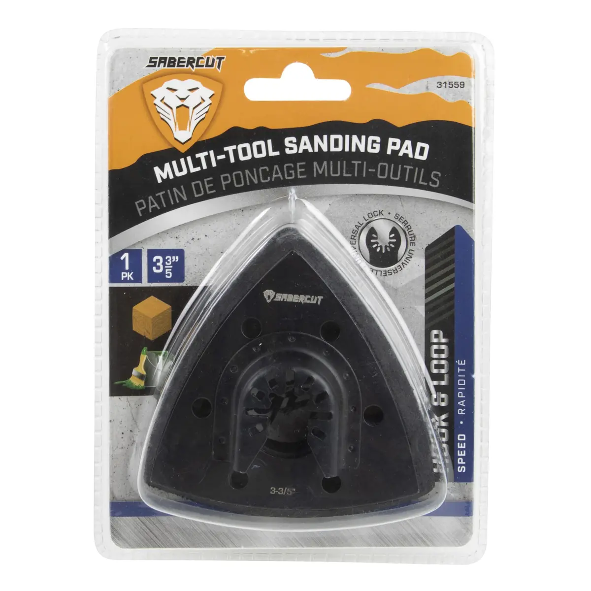 Sabercut 3-3/5In Multi-Tool Sanding Pad 1