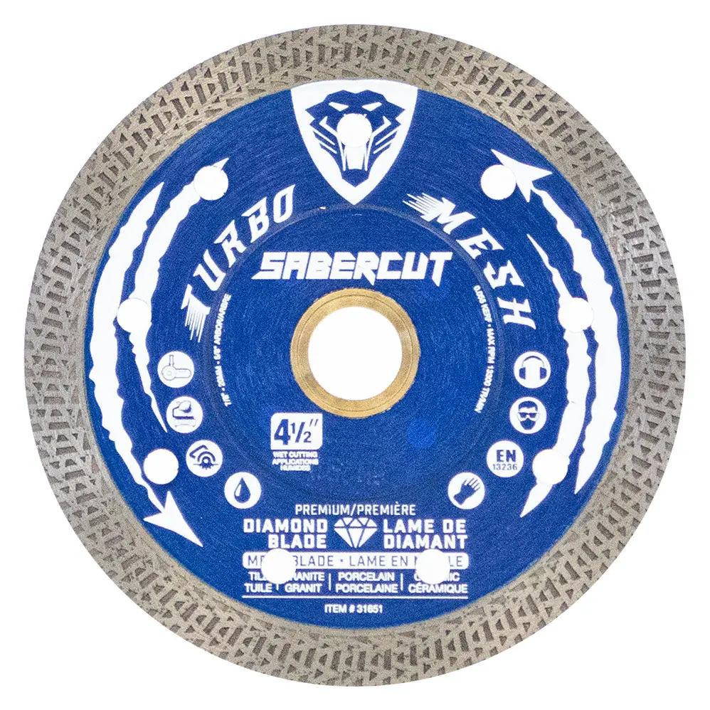 Sabercut 4-1/2 In. Tile, Porcelain & Granite Mesh Diamond Blade 1