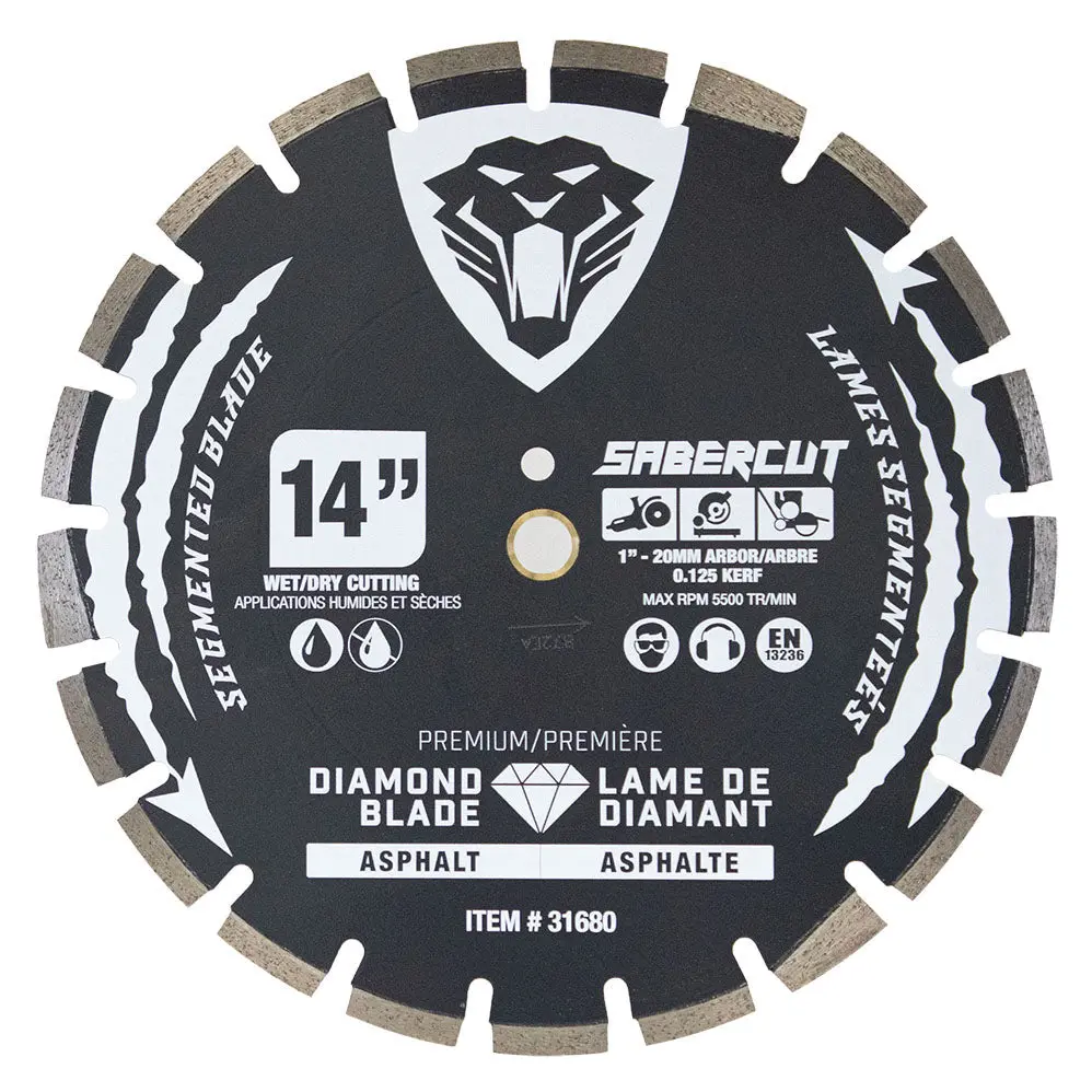 Sabercut 14 In. Asphalt & Block Segmented Diamond Blade 1