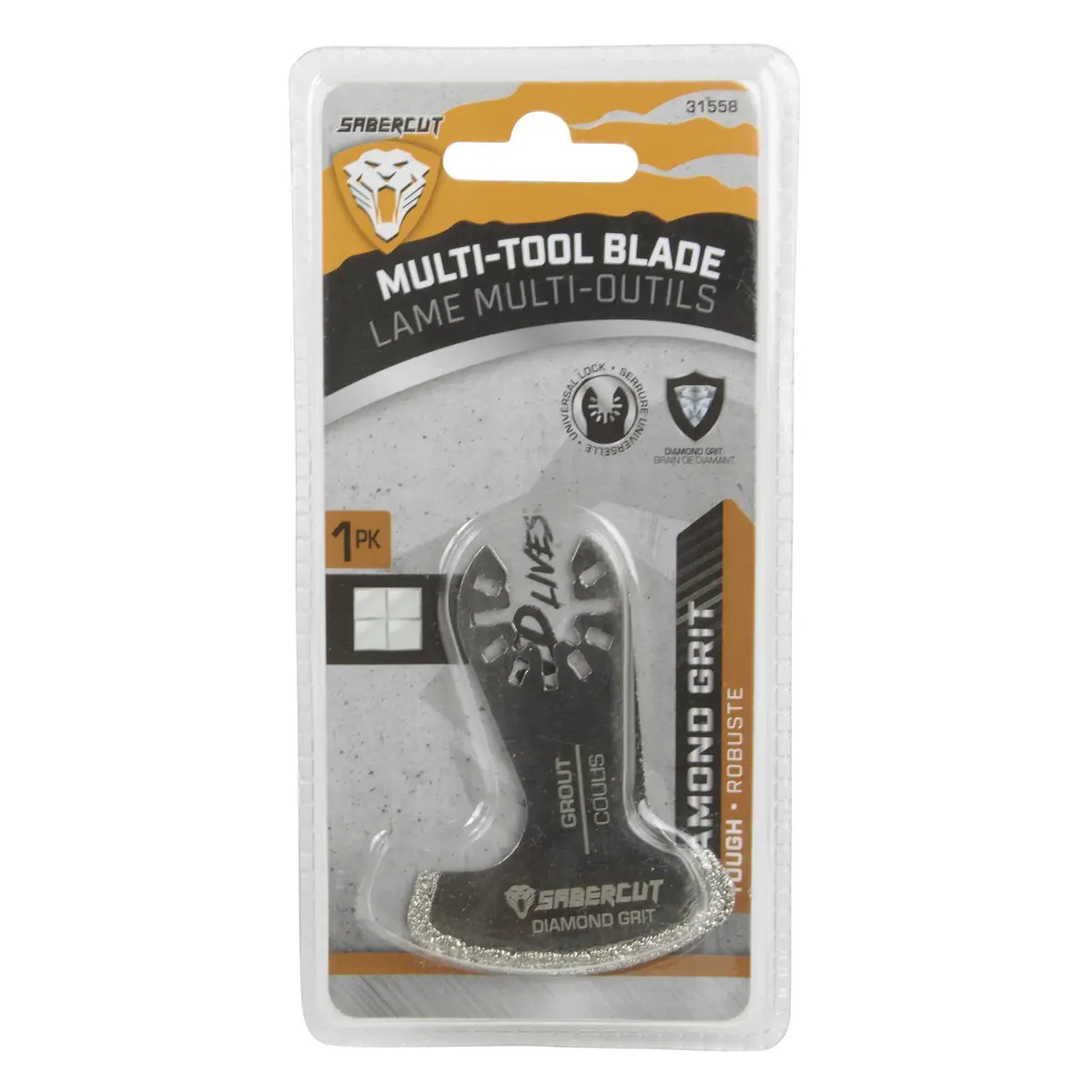 Sabercut Multi-Tool Diamond Grit Sickle Grout Blade 1