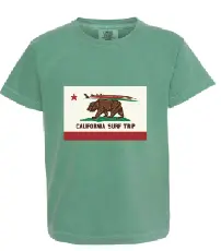Poseidon Kids California Surf Trip Tee - Grass 1