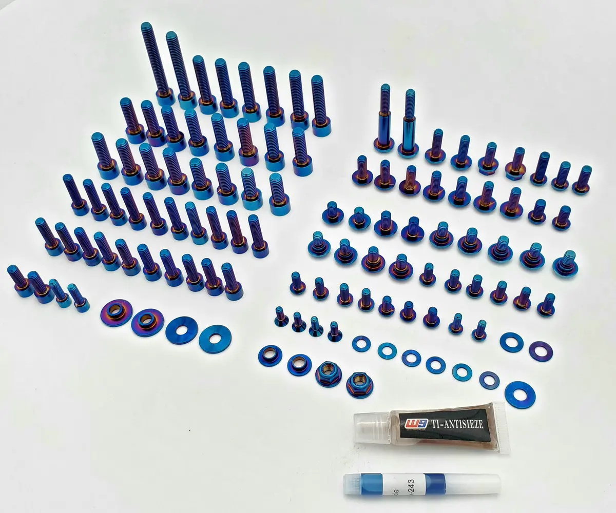 Warp9 Surron Ultra Bee Titanium Body / Chassis Bolt Kit 1