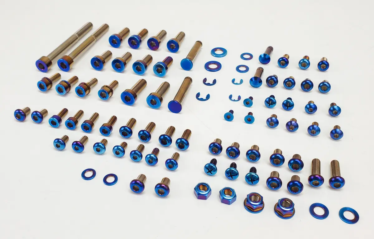 Warp9 Talaria Sting Mx3 Full Titanium Body / Chassis Bolt Kit 1