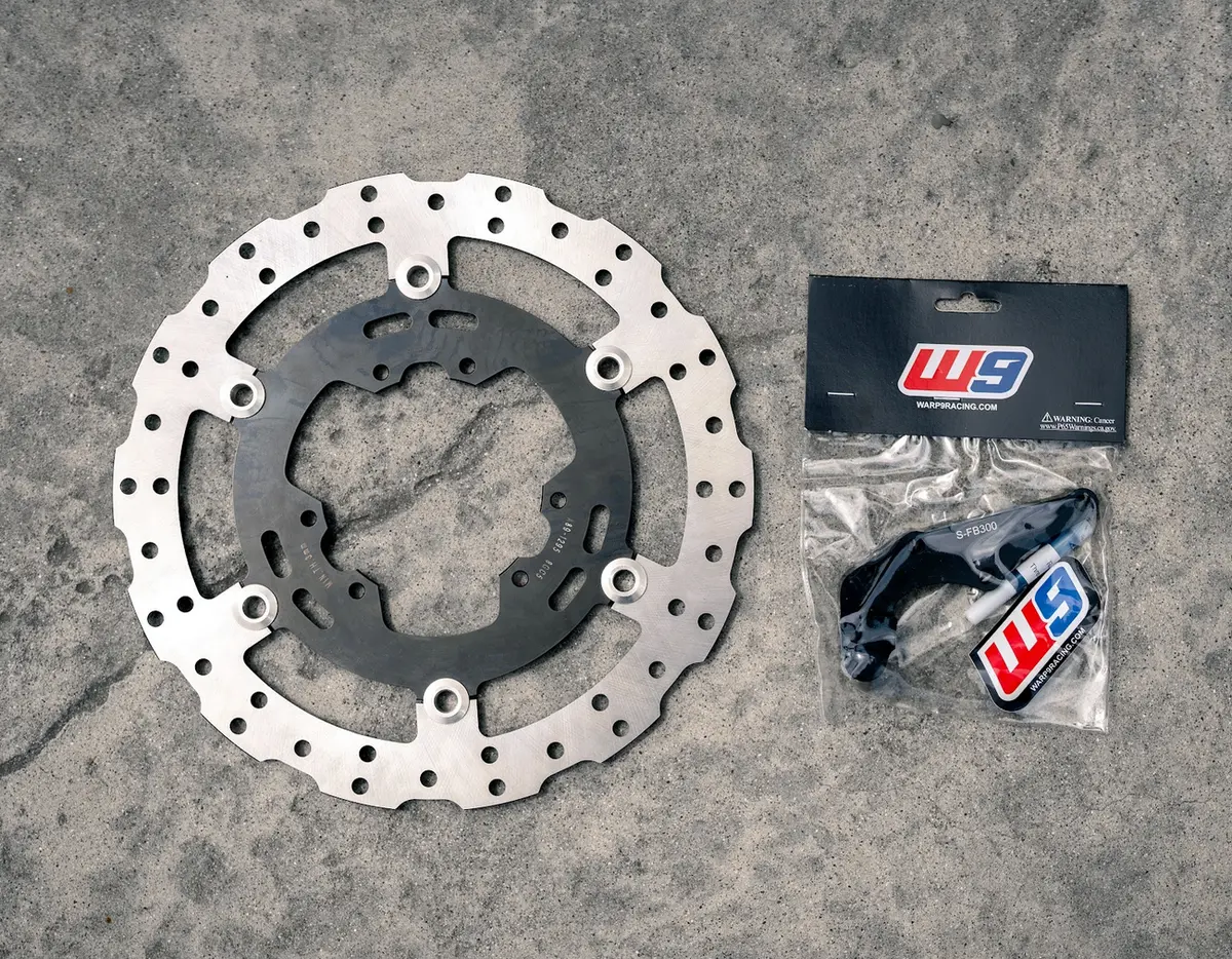 Warp9 300Mm Rotor And Caliper Bracket For Surron Ultra Bee 1