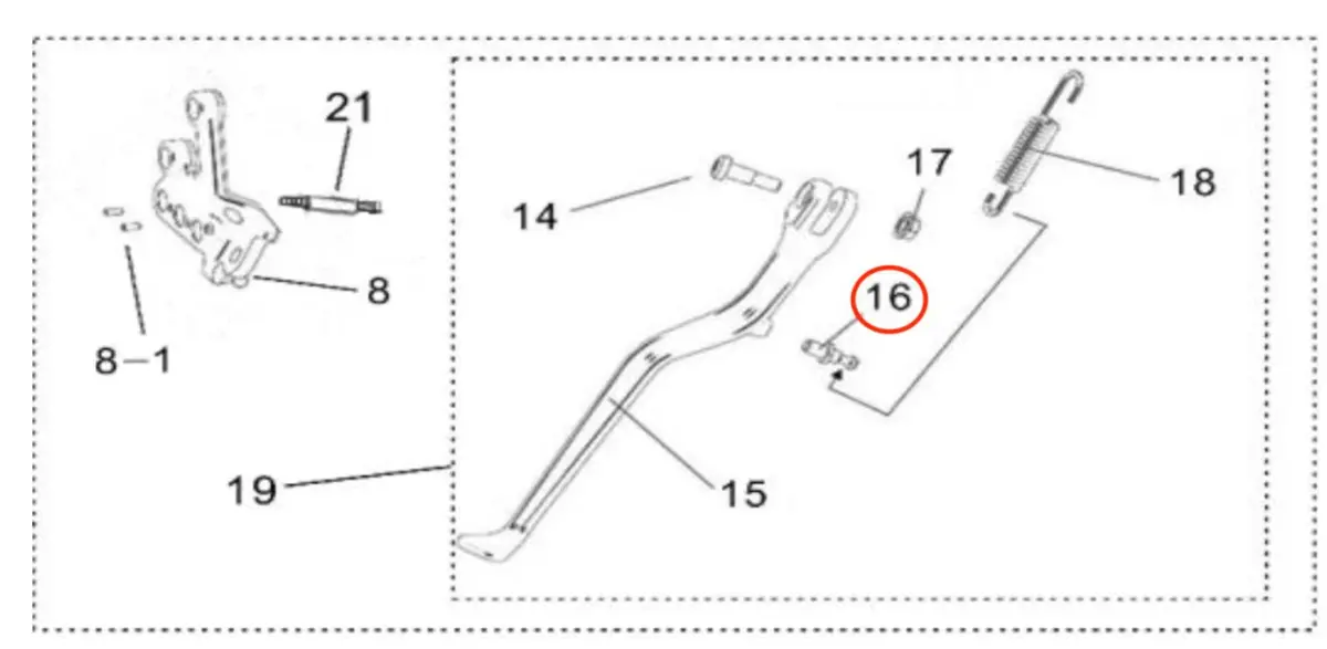 Light Bee Kickstand Pin "B" 1