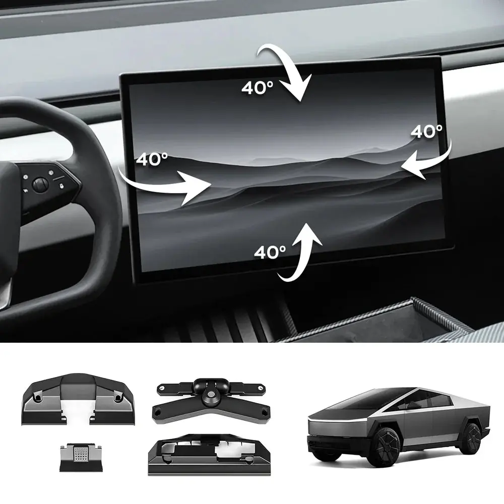 Screen Rotating Swivel Mount 3.0 For Tesla Cybertruck 1
