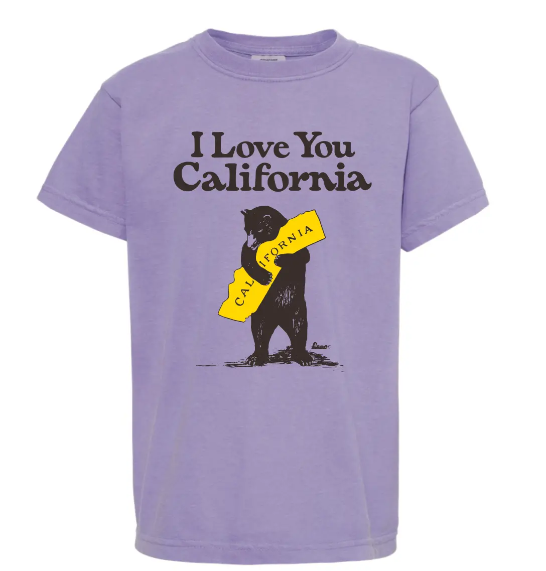 Poseidon Kids I Love You California Tee - Violet 1
