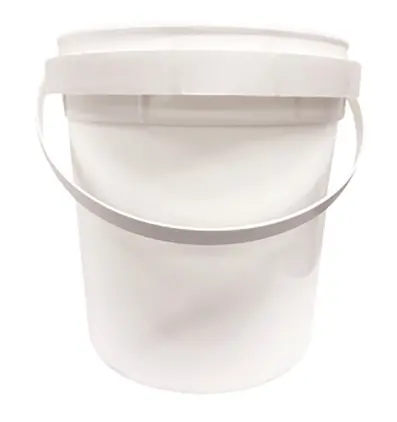 Hofmann 307928 White Pail W/Tamper Evident Seal & Plastic Handle 1 Gallon 1
