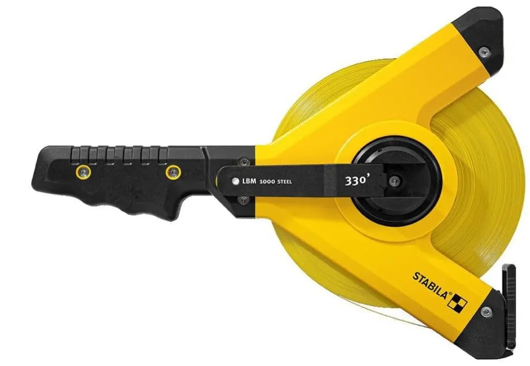 Stabila 30935 Lbm 1000 Steel 330Ft Imperial Open Reel Tape Y-Frame Tape 1