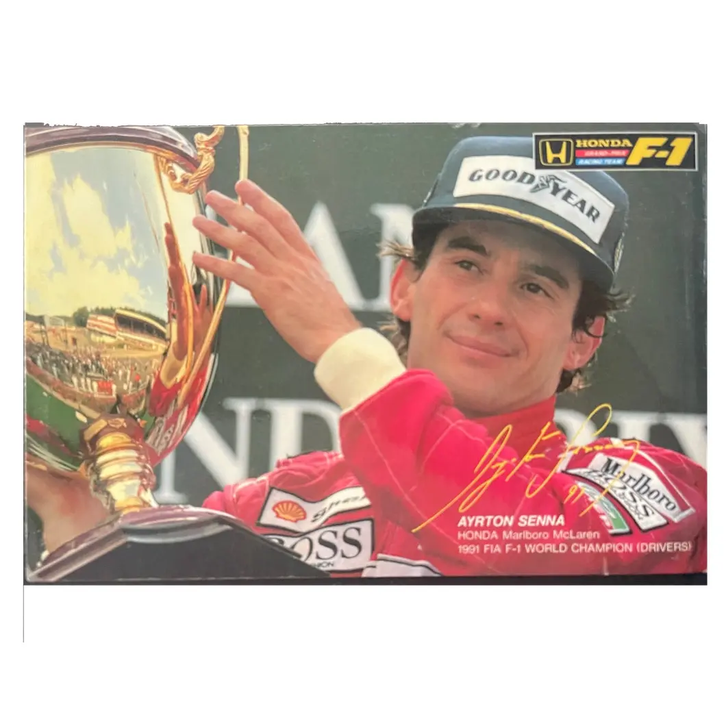 Honda Senna World Champions  Postcard 1