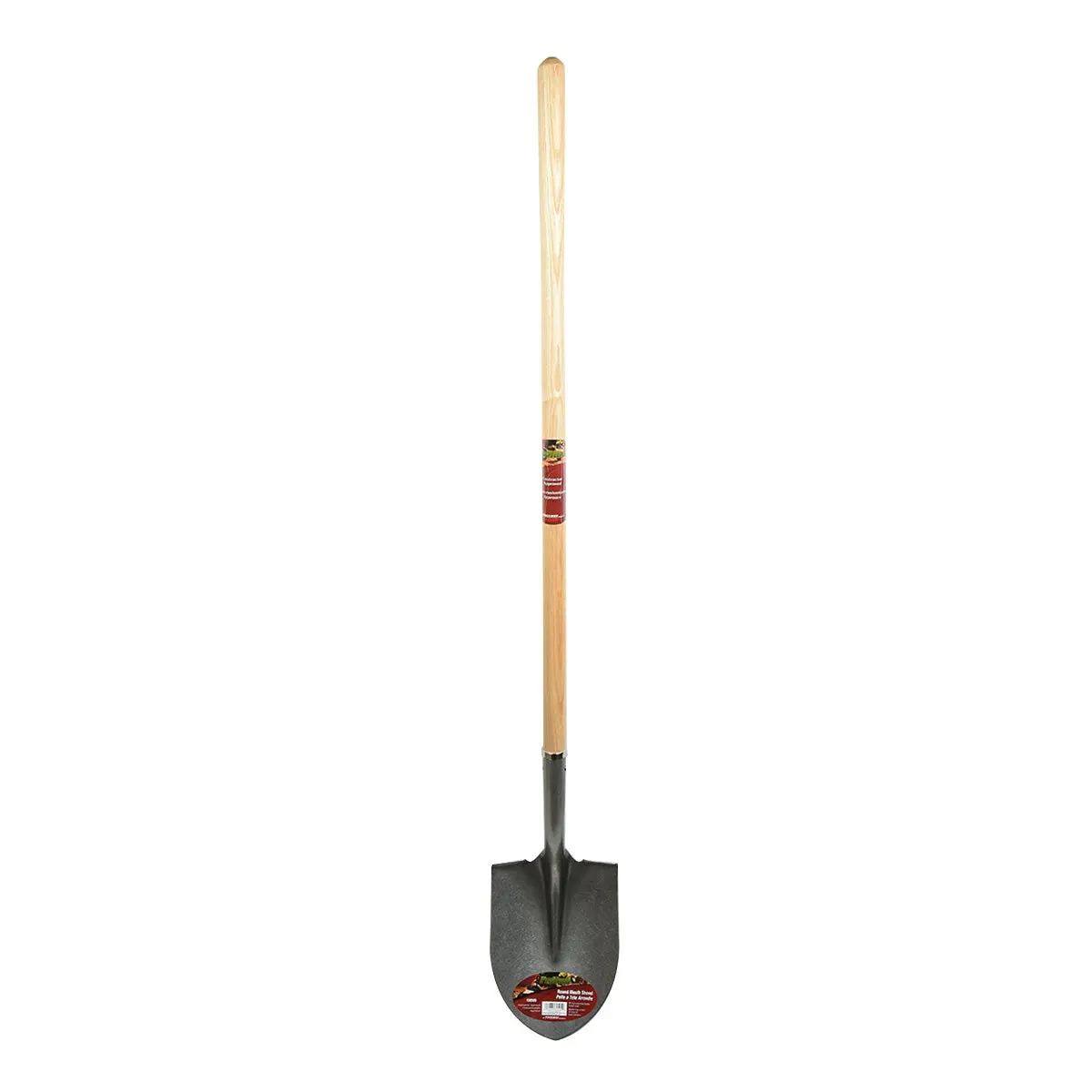 Proyard 60 In. Round Mouth Shovel W/Long Wood Handle 1