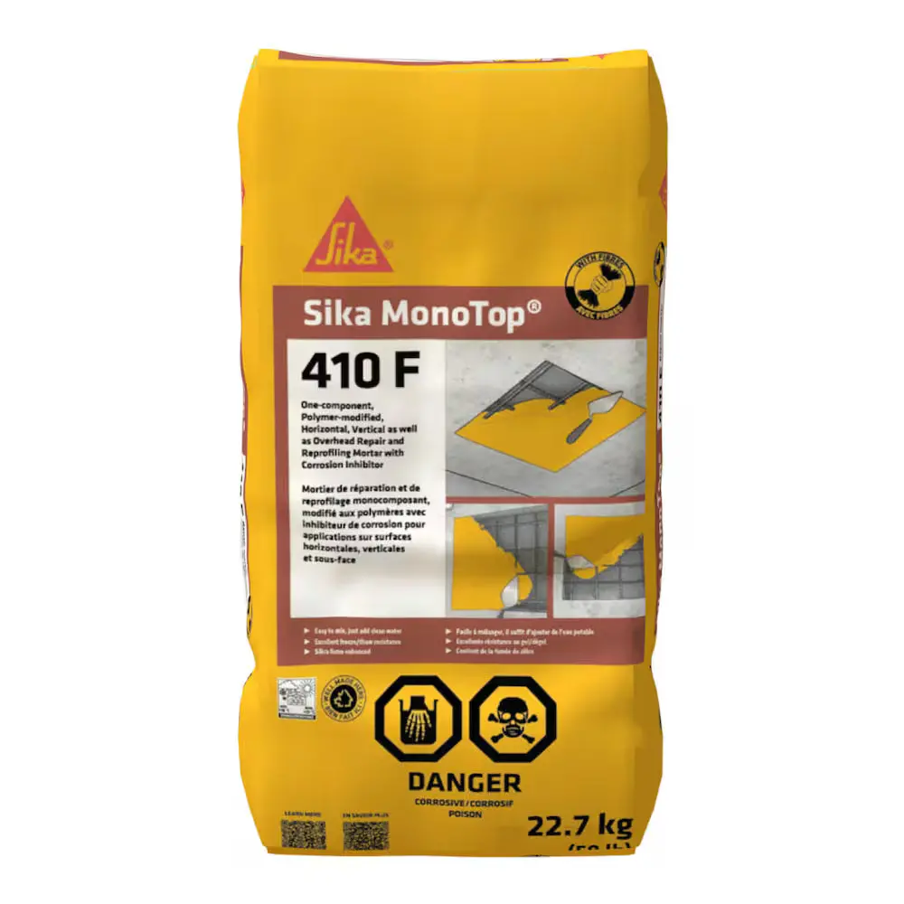 Sika Monotop-410 F 22.7Kg Fibre-Reinforced Overhead And Vertical One-Component Repair Mortar 1