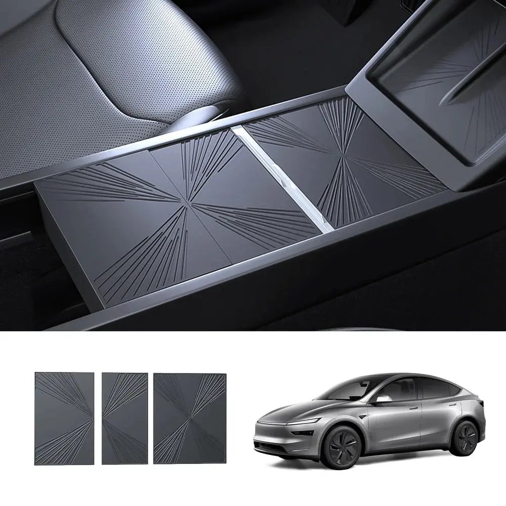 Silicone Center Console Protective Mat For Tesla Model Y Juniper 2025+/Model 3 Highland 2024+ 1