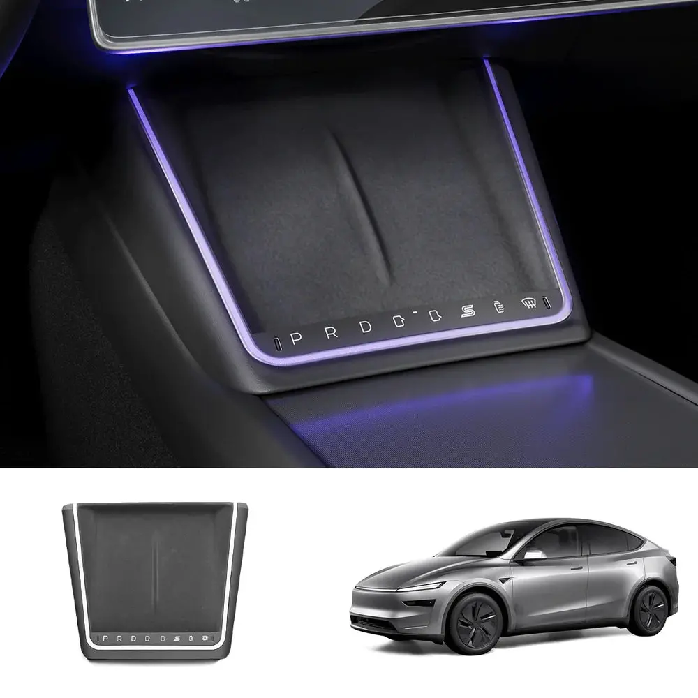 Smart Touch Center Console Wireless Charging Dock With Ambient Light Sync For Tesla Model Y Juniper 2025+ / Model 3 Highland 2024+ 1
