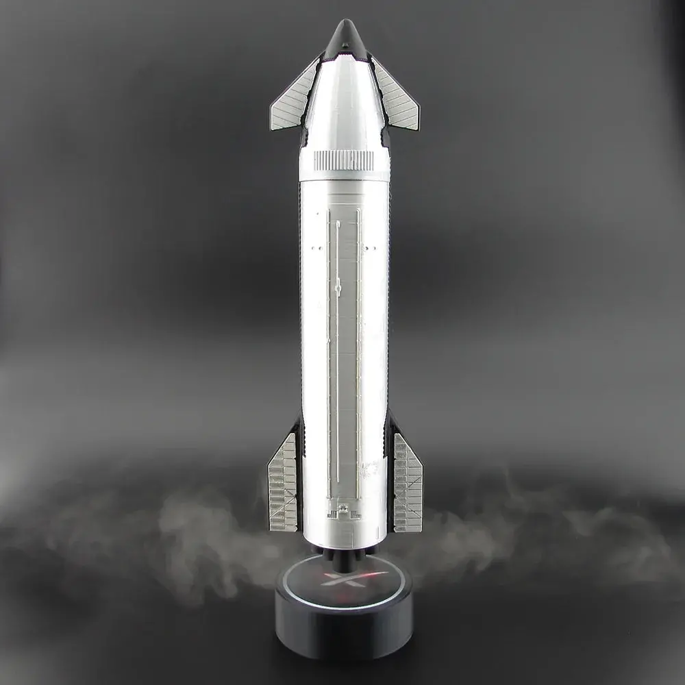 1:200 Spacex Starship Rocket Model With Led Mist Flame Effect & Humidifier Function 1